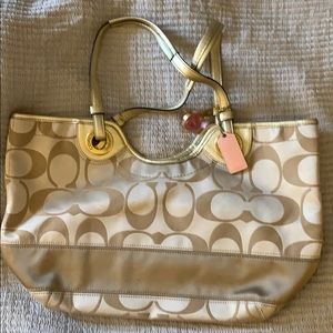 Gold Coach Handbag- GUC
